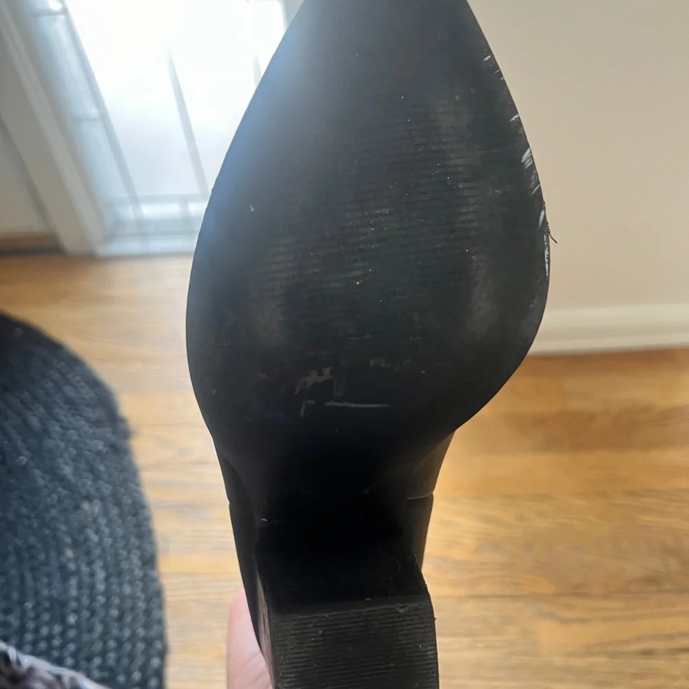 Steve Madden Lasso Black Women's Tall Western Boot with Embroidered Detail